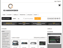 Tablet Screenshot of csaudiovideo.com